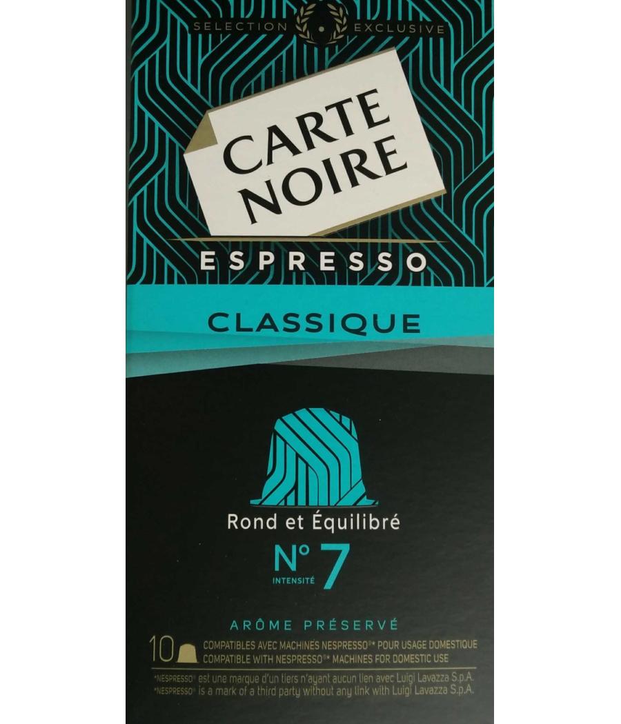 CAFE CAPSULES CLASSIQUE N°7 - ESPRESSO X10 CAPSULES (53 G) CAFE CAPSULES CLASSIQUE N°7 - ESPRESSO X10 CAPSULES (53 G)
