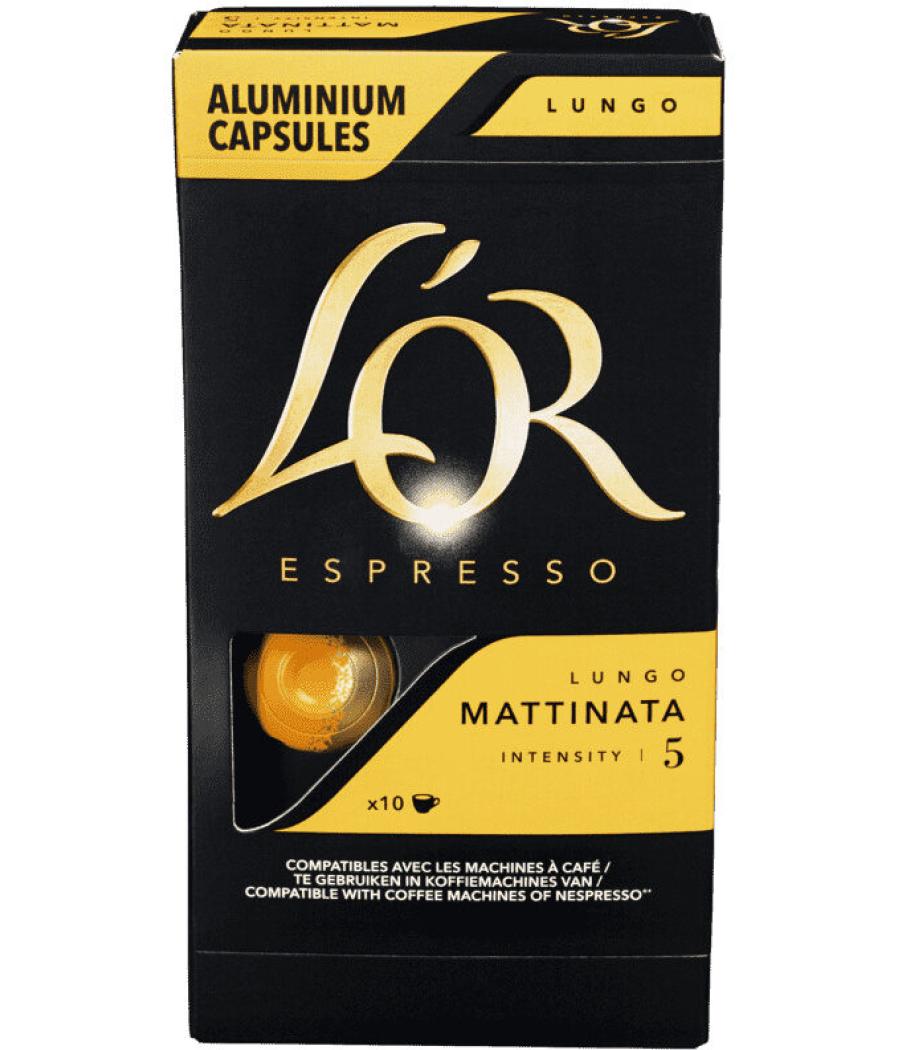 L\'OR ESPRESSO LUNGO MATTINATA 10 CAPSULES (52 G) L\'OR ESPRESSO LUNGO MATTINATA 10 CAPSULES (52 G)
