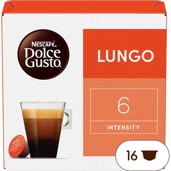 CAPSULES NESCAFE DOLCE GUSTO LUNGO 16 CAPSULES 168G 89.6 G