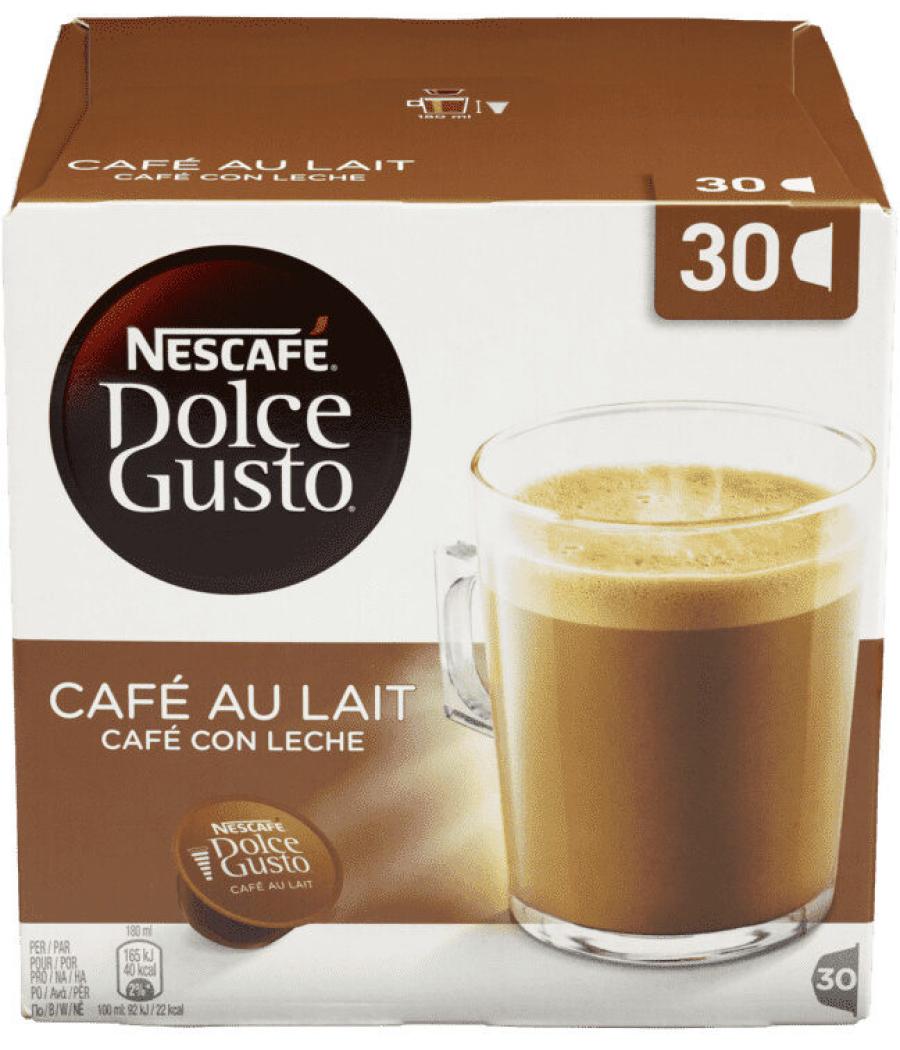CAPSULES NESCAFE DOLCE GUSTO CAFE AU LAIT 30 CAPSULES 300 G CAPSULES NESCAFE DOLCE GUSTO CAFE AU LAIT 30 CAPSULES 300 G