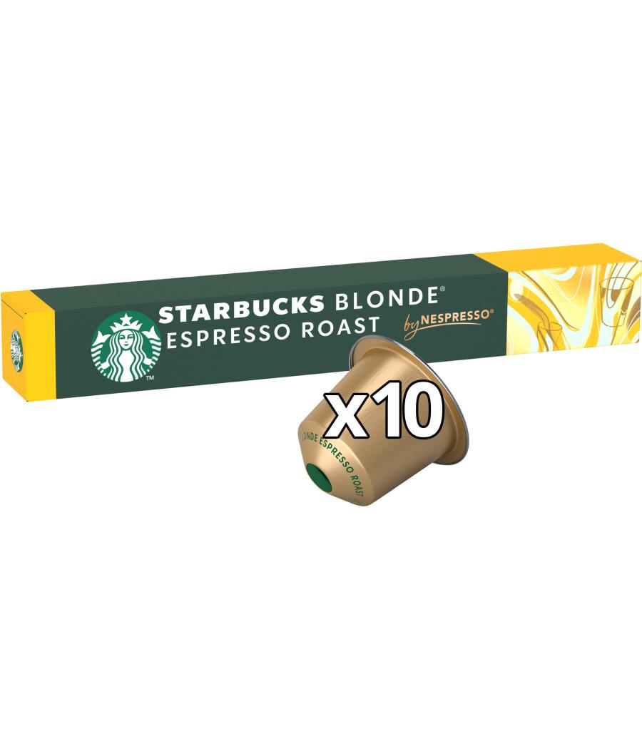 STARBUCKS BY NESPRESSO BLONDE ESPRESSO ROAST 10 CAPSULES 53G STARBUCKS BY NESPRESSO BLONDE ESPRESSO ROAST 10 CAPSULES 53G