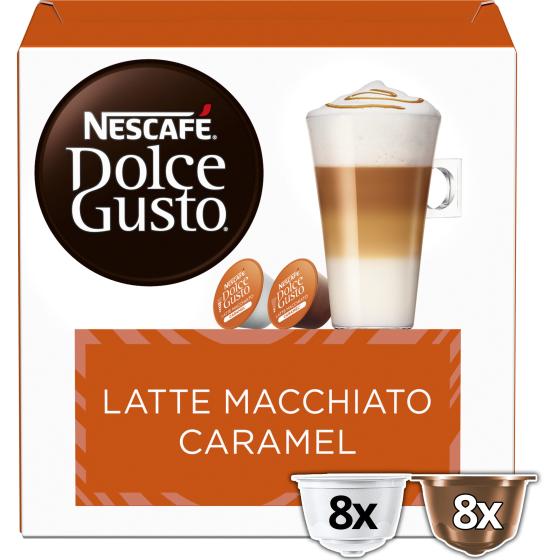 CAPSULES NESCAFE DOLCE GUSTO CARAMEL MACCHIATO 16 CAPSULES 145.6 G