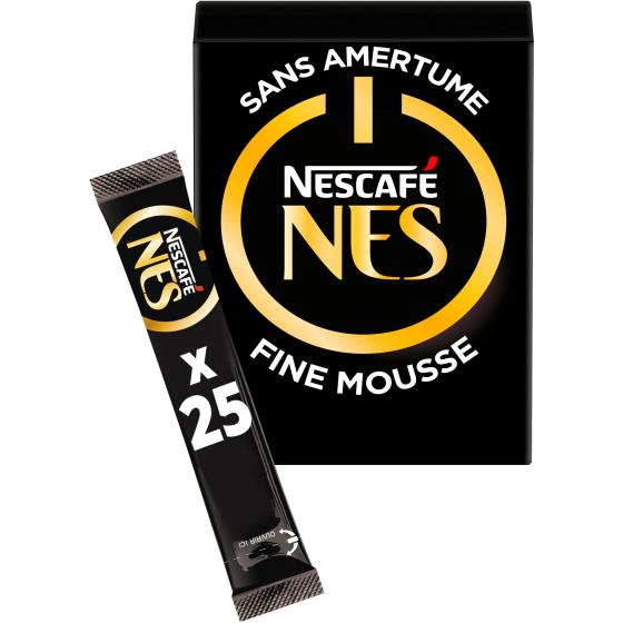 CAFE SOLUBLE NESCAFE  25 STICKS SOIT 50 G