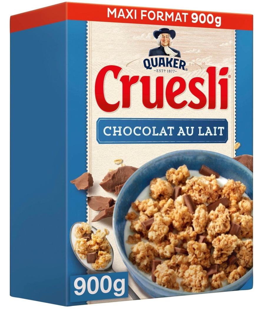 CRUESLI CHOCOLAT AU LAIT QUAKER 900G CRUESLI CHOCOLAT AU LAIT QUAKER 900G