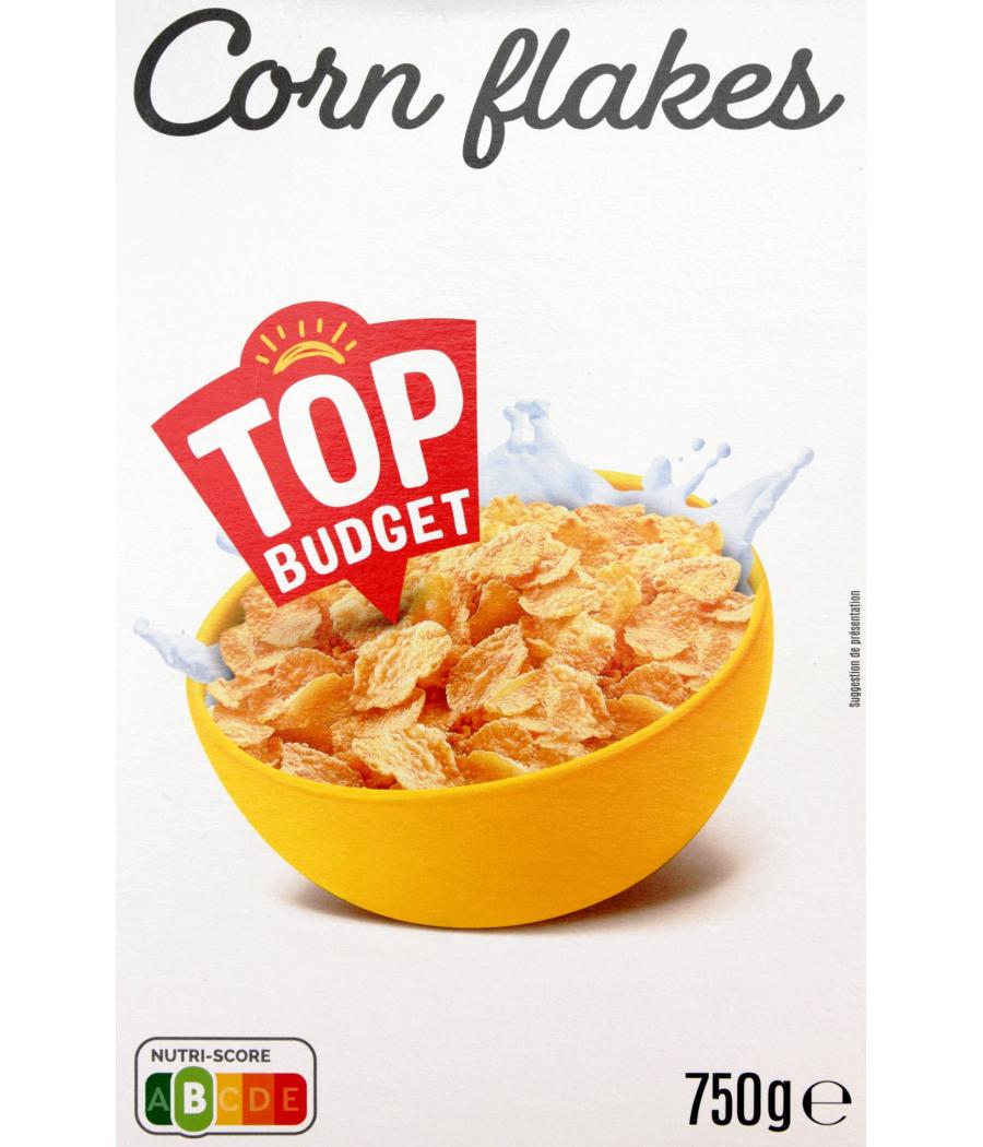 CEREALES CORN FLAKES TOP BUDGET 750G CEREALES CORN FLAKES TOP BUDGET 750G