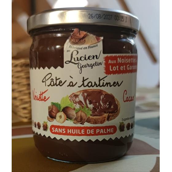 PATE A TARTINER NOISETTE DU LOT ET GARONNE CACAO 400 G