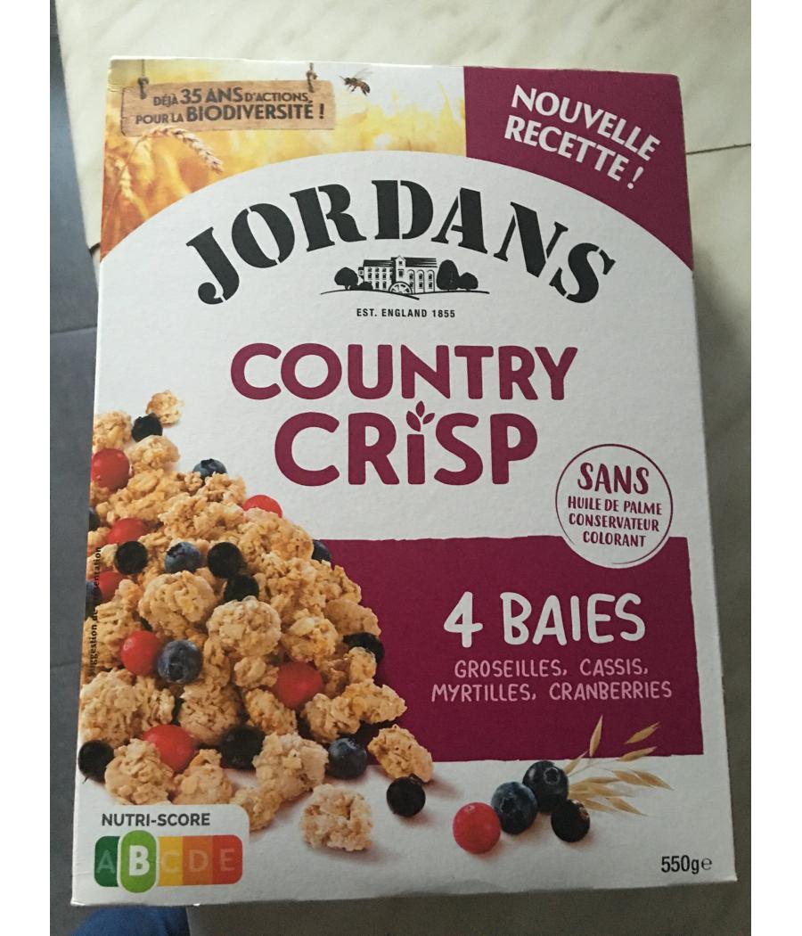 COUNTRY CRISP 4 BAIES 550 G COUNTRY CRISP 4 BAIES 550 G