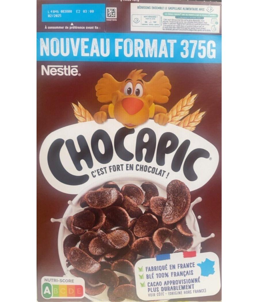 CEREALES CHOCAPIC NESTLE 375G CEREALES CHOCAPIC NESTLE 375G