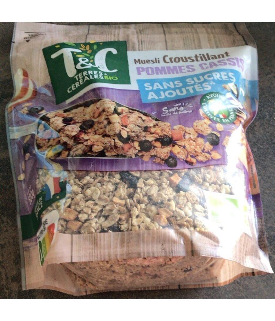 MUESLI CROUSTILLANT POMMES CASSIS MUESLI CROUSTILLANT POMMES CASSIS