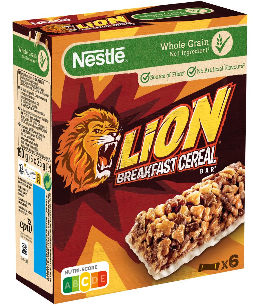 NESTLE LION BARRES DE CEREALES 6X25G 150 G NESTLE LION BARRES DE CEREALES 6X25G 150 G