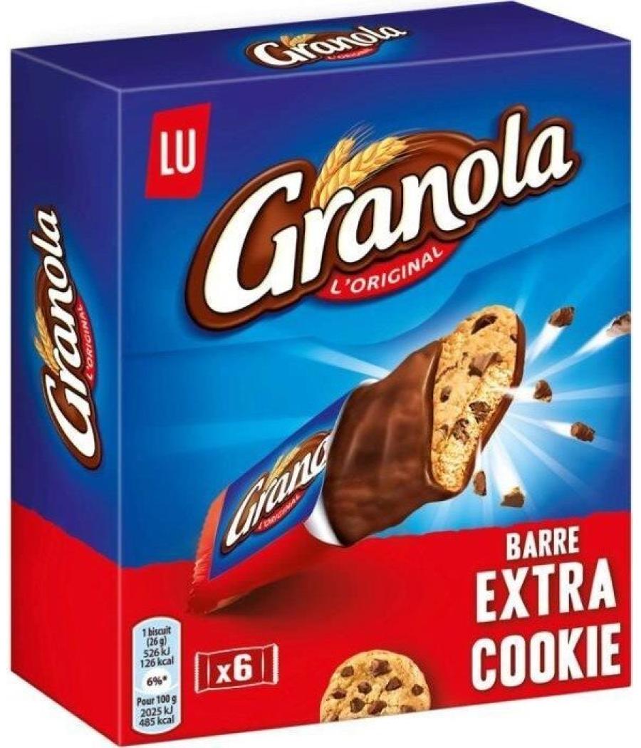 GRANOLA BARRE EXTRA COOKIE 6 X28 G GRANOLA BARRE EXTRA COOKIE 6 X28 G