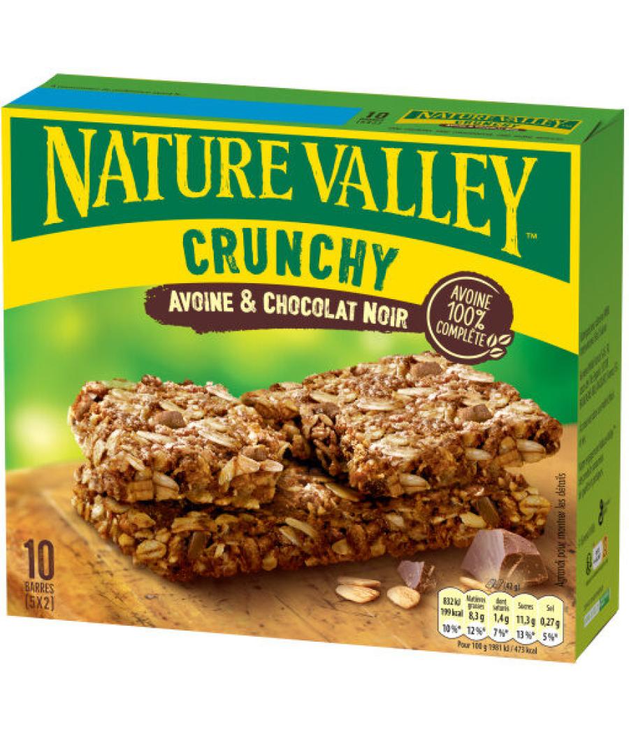 BARRE CRUNCHY AVOINE & CHOCOLAT NOIR NATURE VALLEY 210G BARRE CRUNCHY AVOINE & CHOCOLAT NOIR NATURE VALLEY 210G