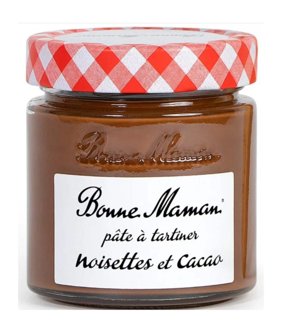PATE A TARTINER AUX NOISETTES ET AU CACAO BONNE MAMAN  250G PATE A TARTINER AUX NOISETTES ET AU CACAO BONNE MAMAN  250G