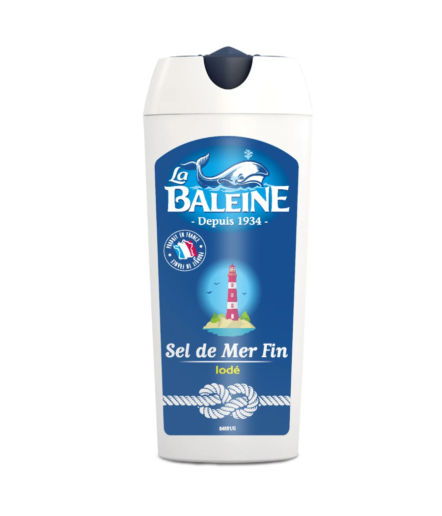 SEL FIN IODE LA SALIERE LA BALEINE 120G SEL FIN IODE LA SALIERE LA BALEINE 120G