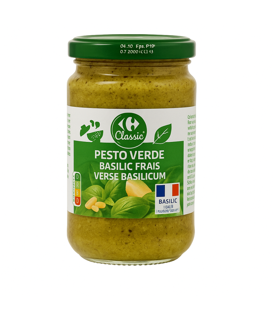 SAUCE PESTO VERDE BASILIC FRAIS  190G SAUCE PESTO VERDE BASILIC FRAIS  190G