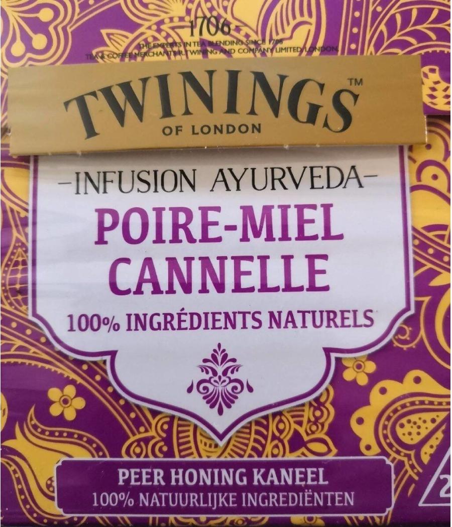 INFUSION AYURVEDA POIRE MIEL CANNELLE  36G INFUSION AYURVEDA POIRE MIEL CANNELLE  36G