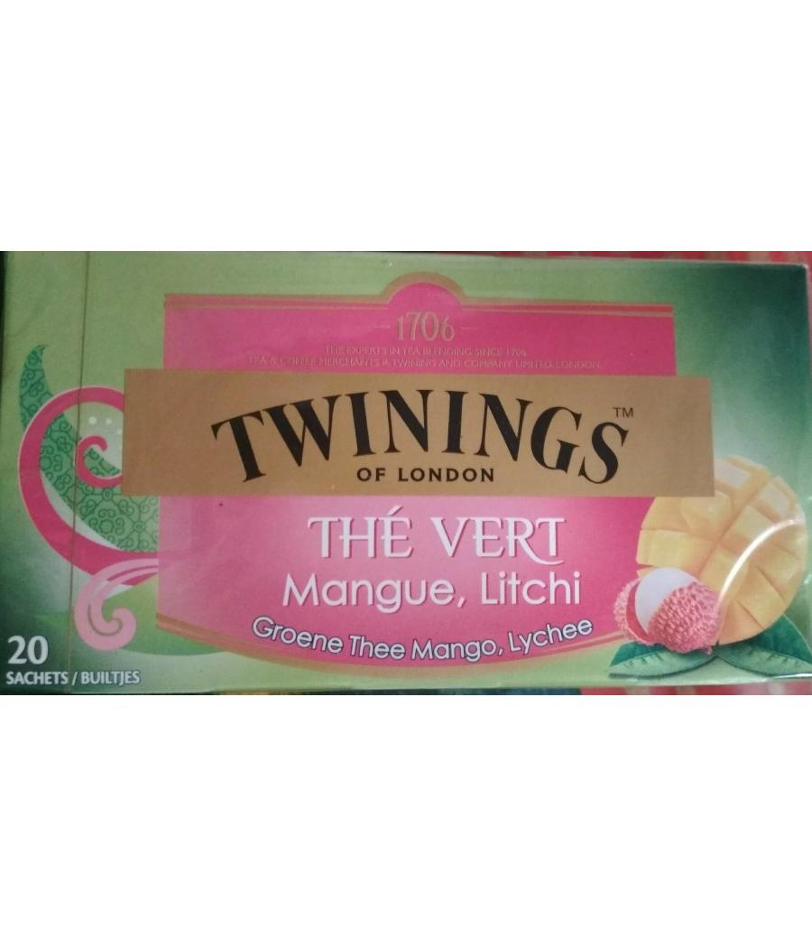 THE VERT MANGUE LITCHI TWININGS 30G THE VERT MANGUE LITCHI TWININGS 30G