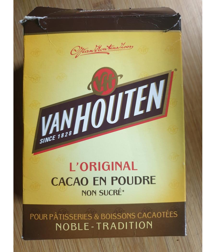CACAO EN POUDRE NON SUCRE VANHOUTEN 255G CACAO EN POUDRE NON SUCRE VANHOUTEN 255G