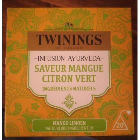INFUSION AYURVEDA SAVEUR MANGUE CITRON VERT 30G