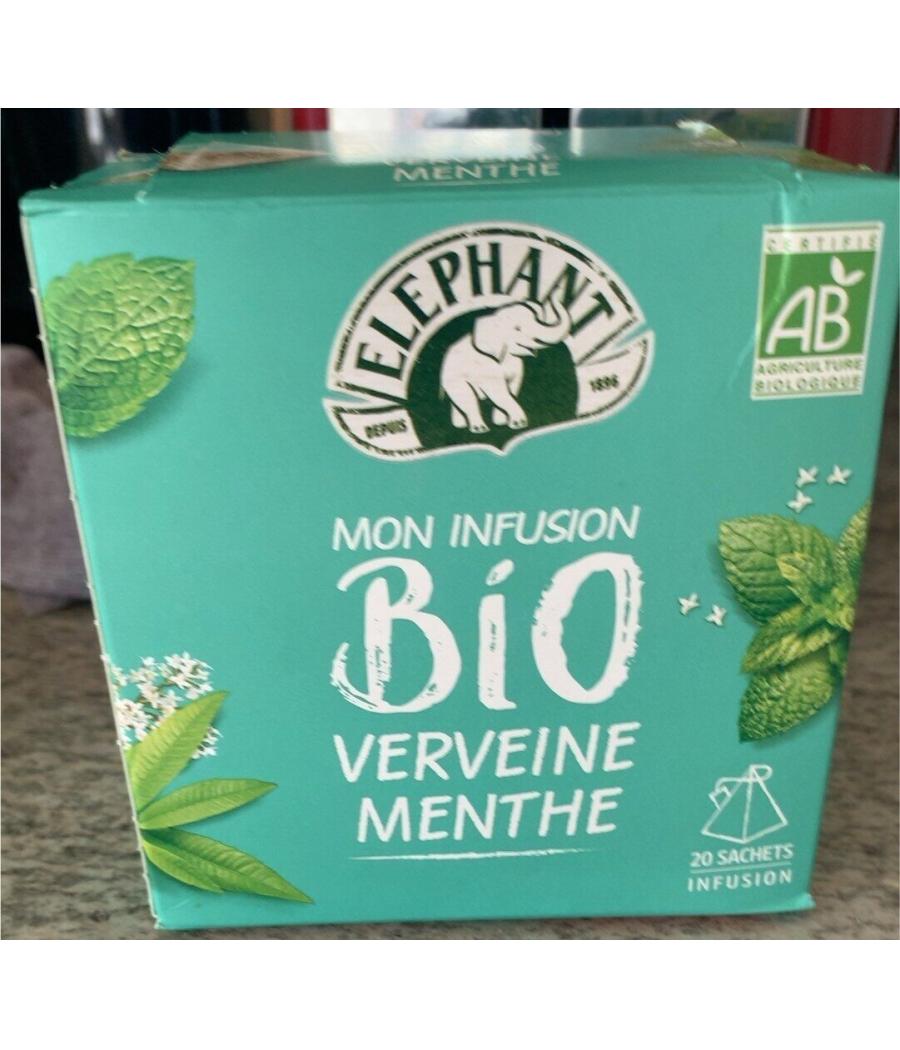 INFUSION VERVEINE MENTHE BIO ELEPHANT 26G INFUSION VERVEINE MENTHE BIO ELEPHANT 26G