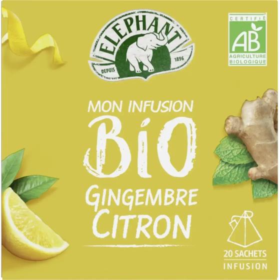 MON INFUSION BIO GINGEMBRE CITRON ELEPHANT 34G
