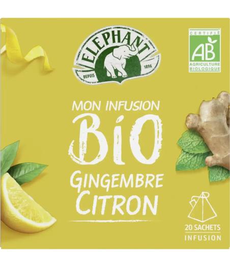 MON INFUSION BIO GINGEMBRE CITRON ELEPHANT 34G