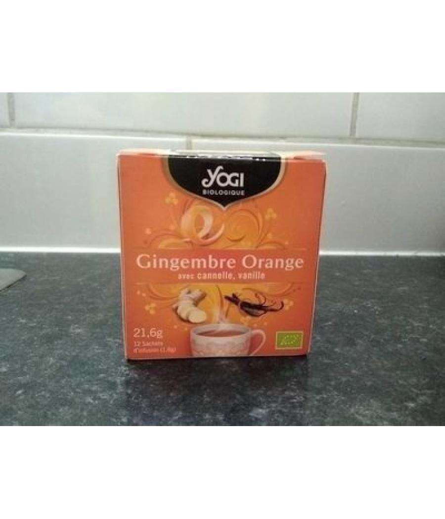 INFUSION GINGEMBRE ORANGE CANNELLE VANILLE YOGI 21,6G INFUSION GINGEMBRE ORANGE CANNELLE VANILLE YOGI 21,6G