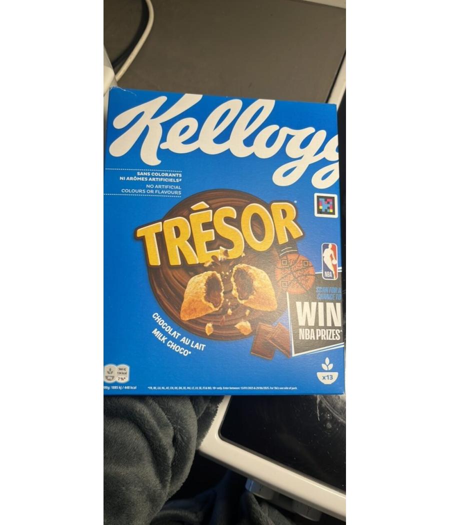 CEREALES TRESOR CHOCOLAT AU LAIT KELLOGG 410G CEREALES TRESOR CHOCOLAT AU LAIT KELLOGG 410G