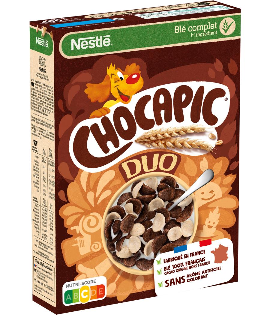 NESTLE CHOCAPIC DUO CEREALES PETIT DEJEUNER 400G NESTLE CHOCAPIC DUO CEREALES PETIT DEJEUNER 400G