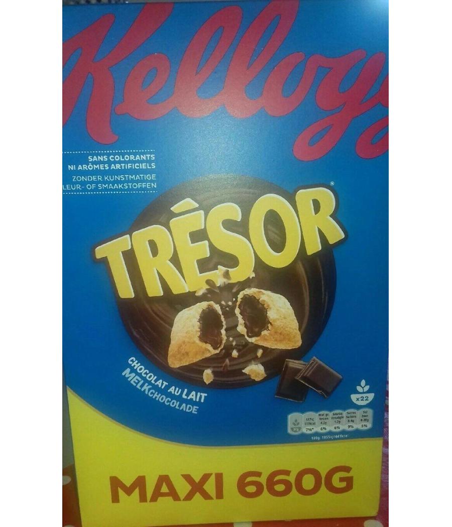 TRESOR CHOCOLAT AU LAIT KELLOGG 660G TRESOR CHOCOLAT AU LAIT KELLOGG 660G