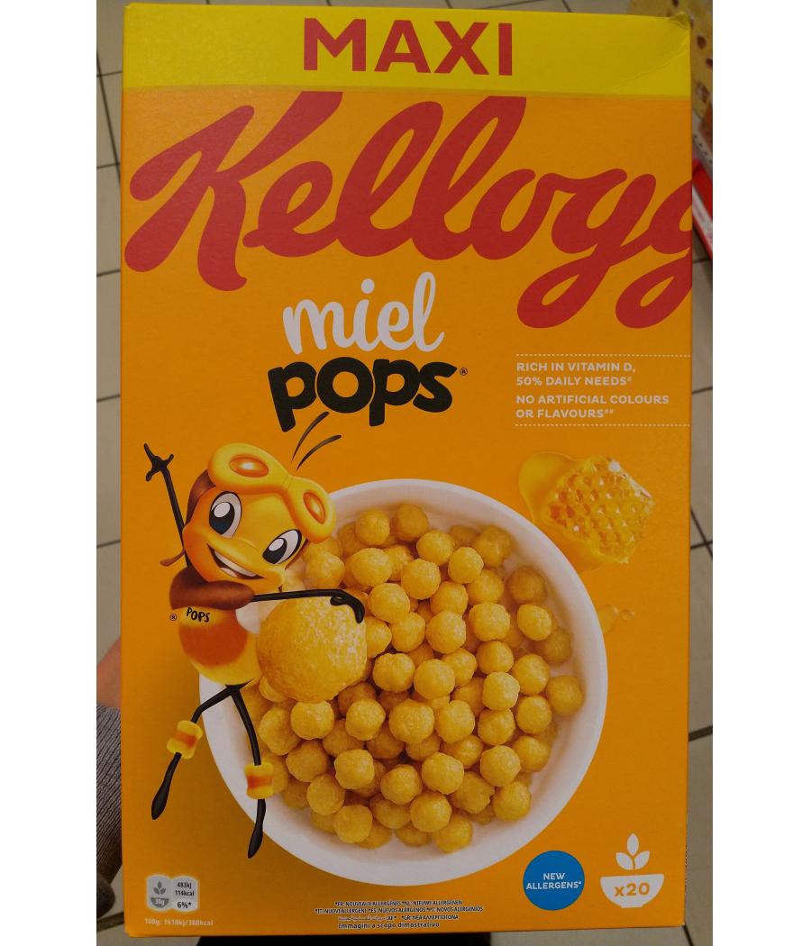 CEREALES MIEL POPS KELLOGG'S 620G CEREALES MIEL POPS KELLOGG'S 620G