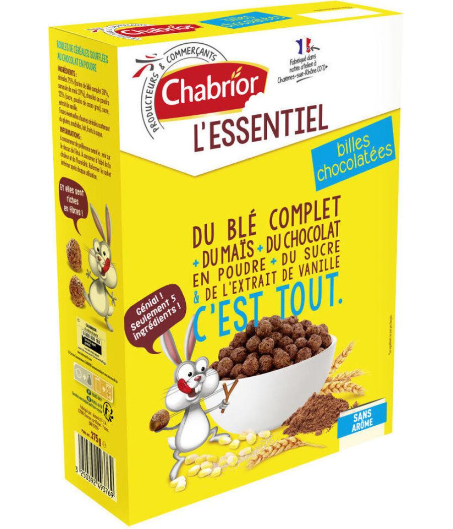 L'ESSENTIEL BILLES CHOCOLATEES CHABRIOR 375G L'ESSENTIEL BILLES CHOCOLATEES CHABRIOR 375G
