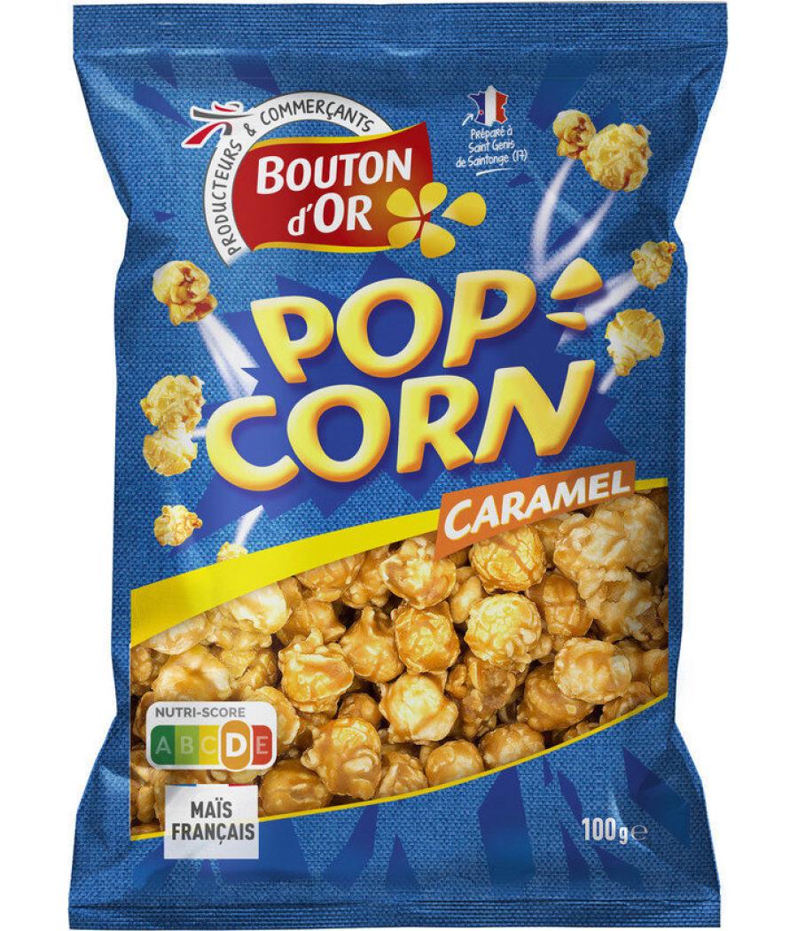 POP CORN BOUTON D'OR CARAMEL 100G POP CORN BOUTON D'OR CARAMEL 100G