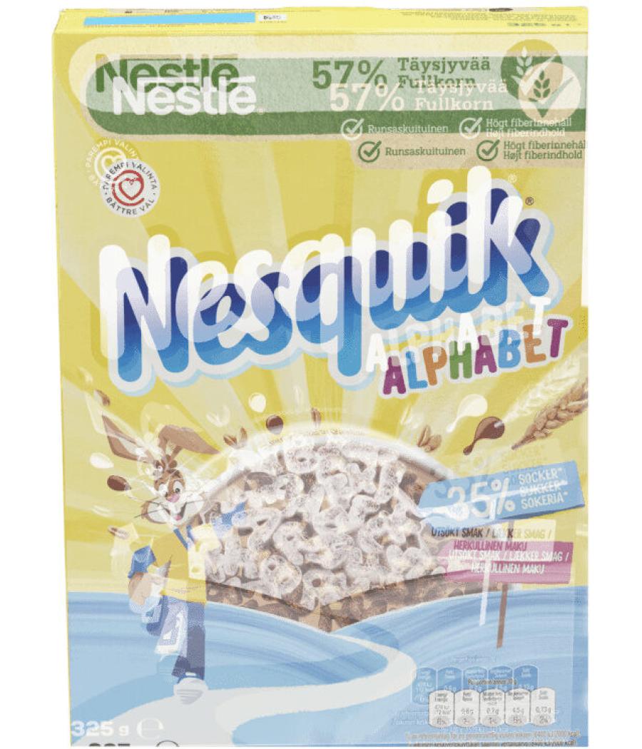 CEREALES NESTLENESQUIK  ALPHABET  PETIT DEJEUNER 325G CEREALES NESTLENESQUIK  ALPHABET  PETIT DEJEUNER 325G