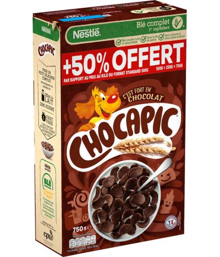 CEREALES NESTLE PETIT-DEJEUNER CHOCOLAT 750G