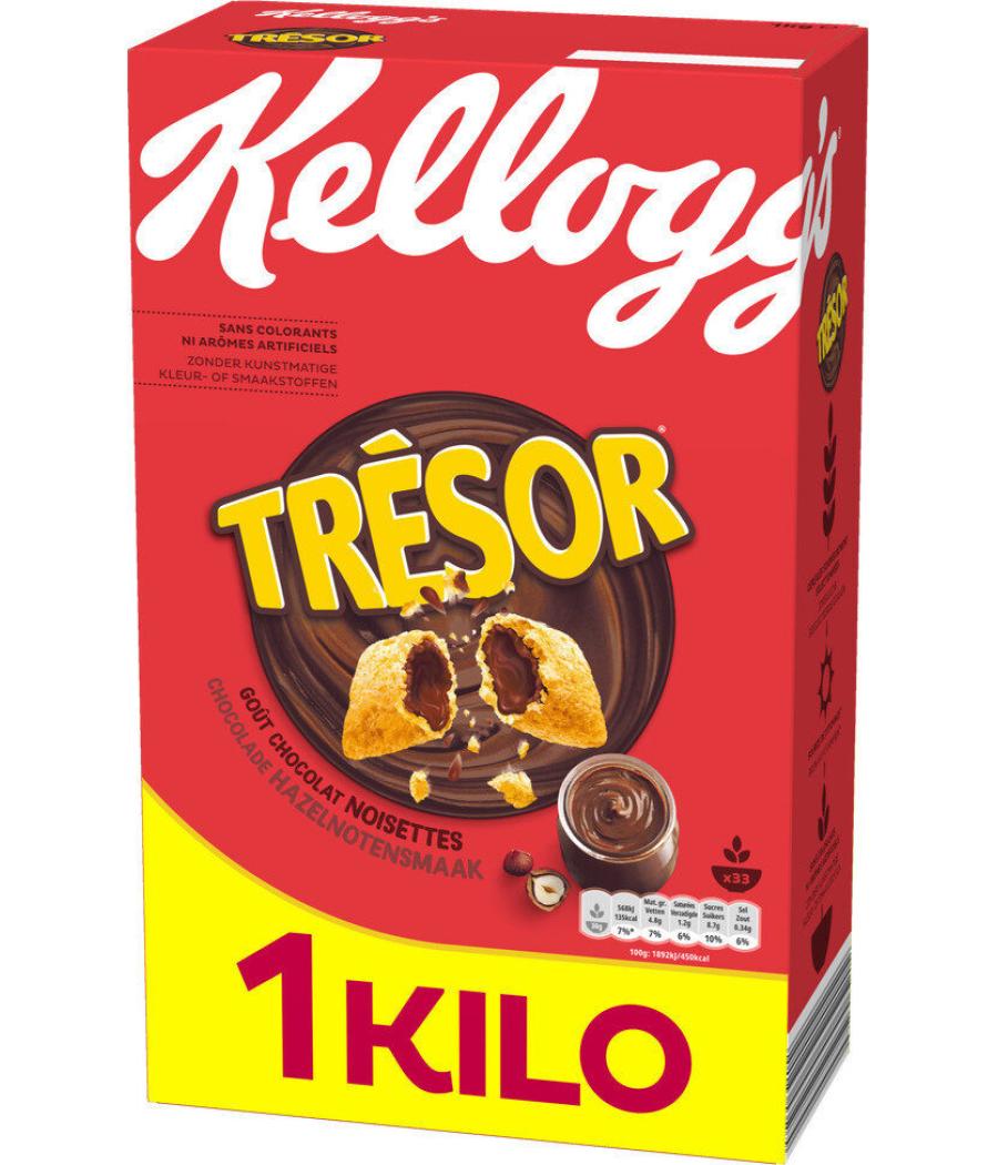 CEREALES TRESOR KELLOGG'S CHOCOLAT NOISETTES - 1KG 1000G CEREALES TRESOR KELLOGG'S CHOCOLAT NOISETTES - 1KG 1000G