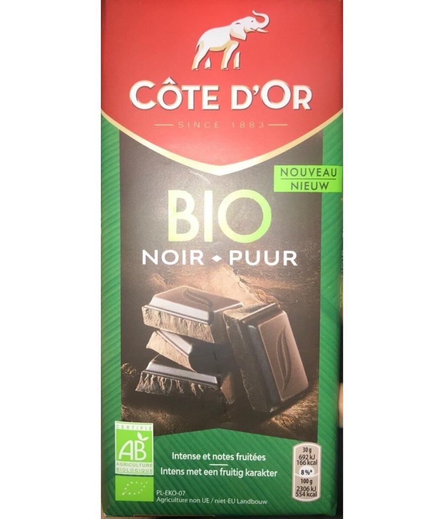 CHOCOLAT COTE D'OR BIO NOIR 150G CHOCOLAT COTE D'OR BIO NOIR 150G