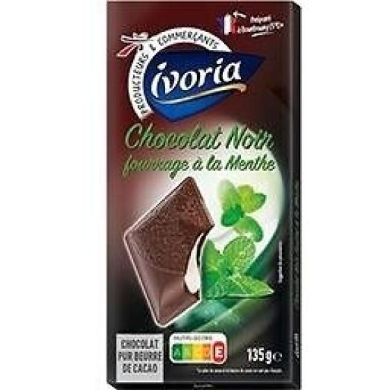 TABLETTE FOURREE CHOCOLAT NOIR MENTHE 135G 135 G
