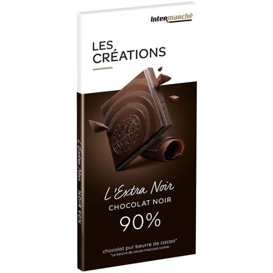 TABLETTE DEGUSTATION CHOCOLAT NOIR 90% - 100G 100 G