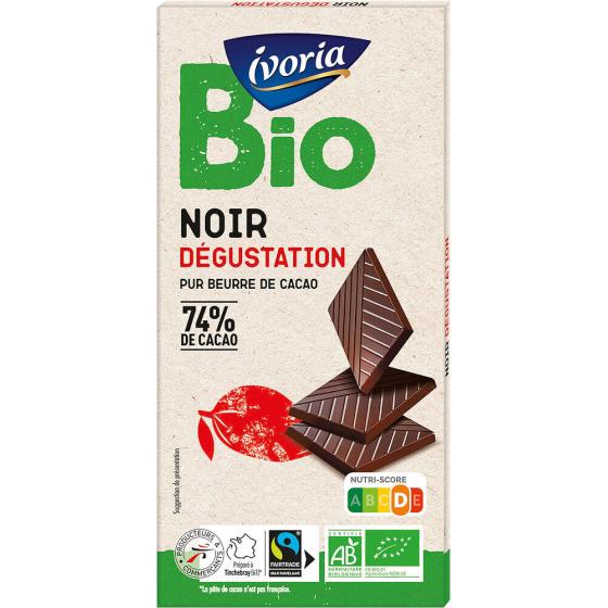 TABLETTE BIO DEGUSTATION CHOCOLAT NOIR - 100G 100 G
