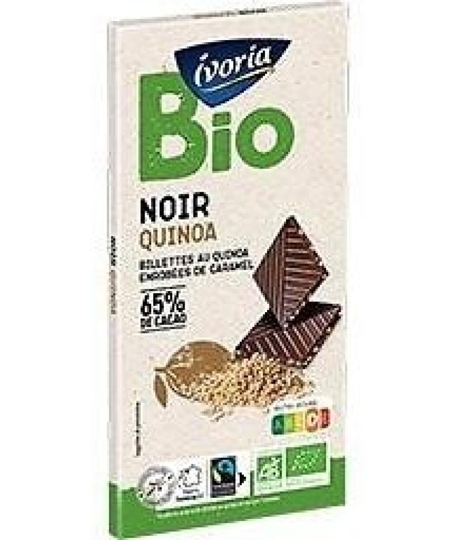 TABLETTE BIO DEGUSTATION - CHOCOLAT NOIR AU QUINOA - 100G 100 G TABLETTE BIO DEGUSTATION - CHOCOLAT NOIR AU QUINOA - 100G 100 G