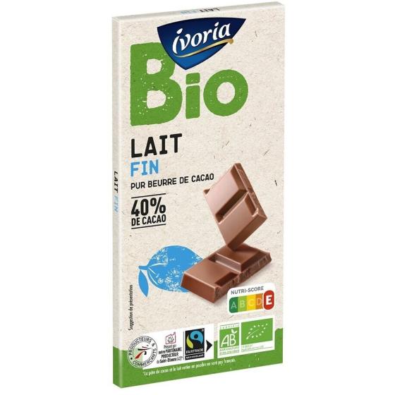 TABLETTE BIO FAMILIALE CHOCOLAT AU LAIT - 100G 100 G