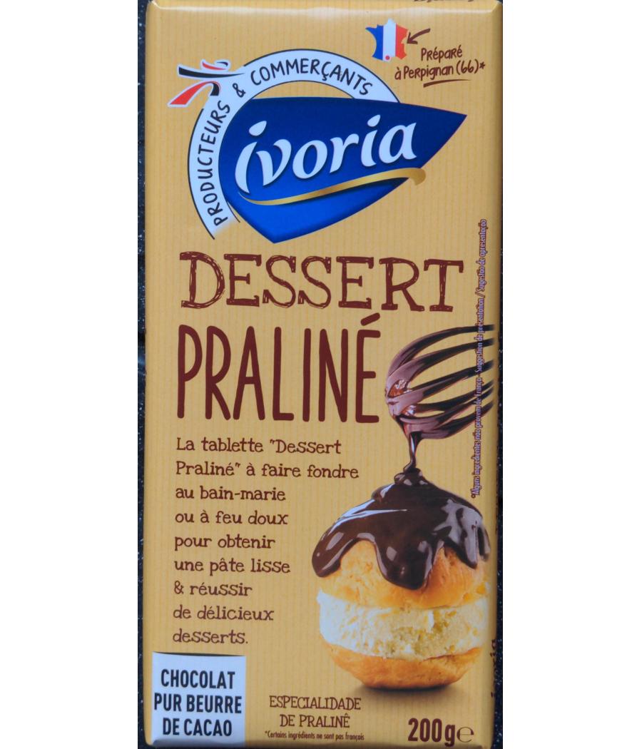 TABLETTE DESSERT PRALINE - 200G 200 G TABLETTE DESSERT PRALINE - 200G 200 G