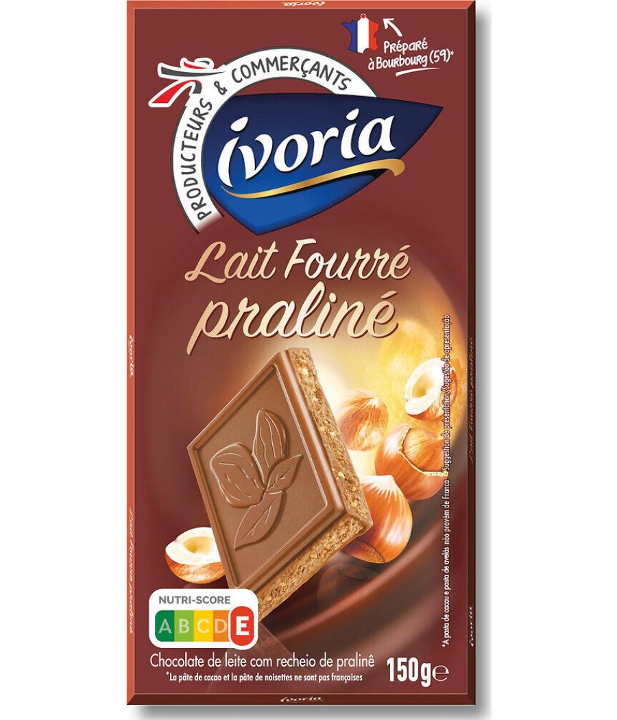 TABLETTE FOURREE CHOCOLAT AU LAIT PRALINE - 150G 150 G TABLETTE FOURREE CHOCOLAT AU LAIT PRALINE - 150G 150 G