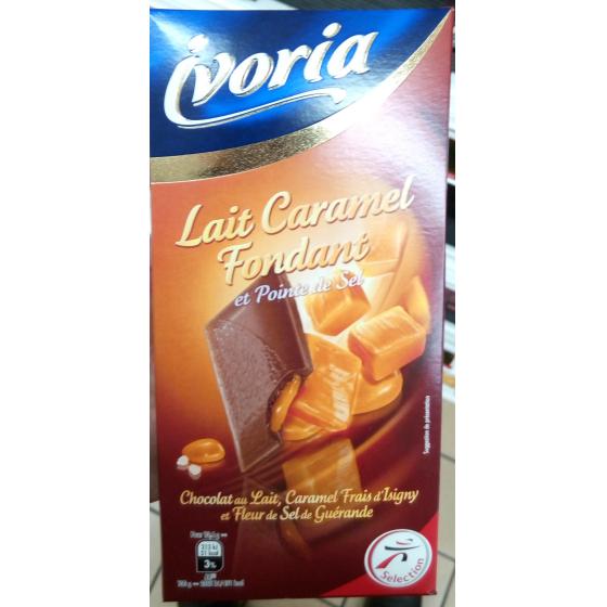 TABLETTE FOURREE CHOCOLAT AU LAIT CARAMEL A LA FLEUR DE SEL DE GUERANDE - 125G 125 G