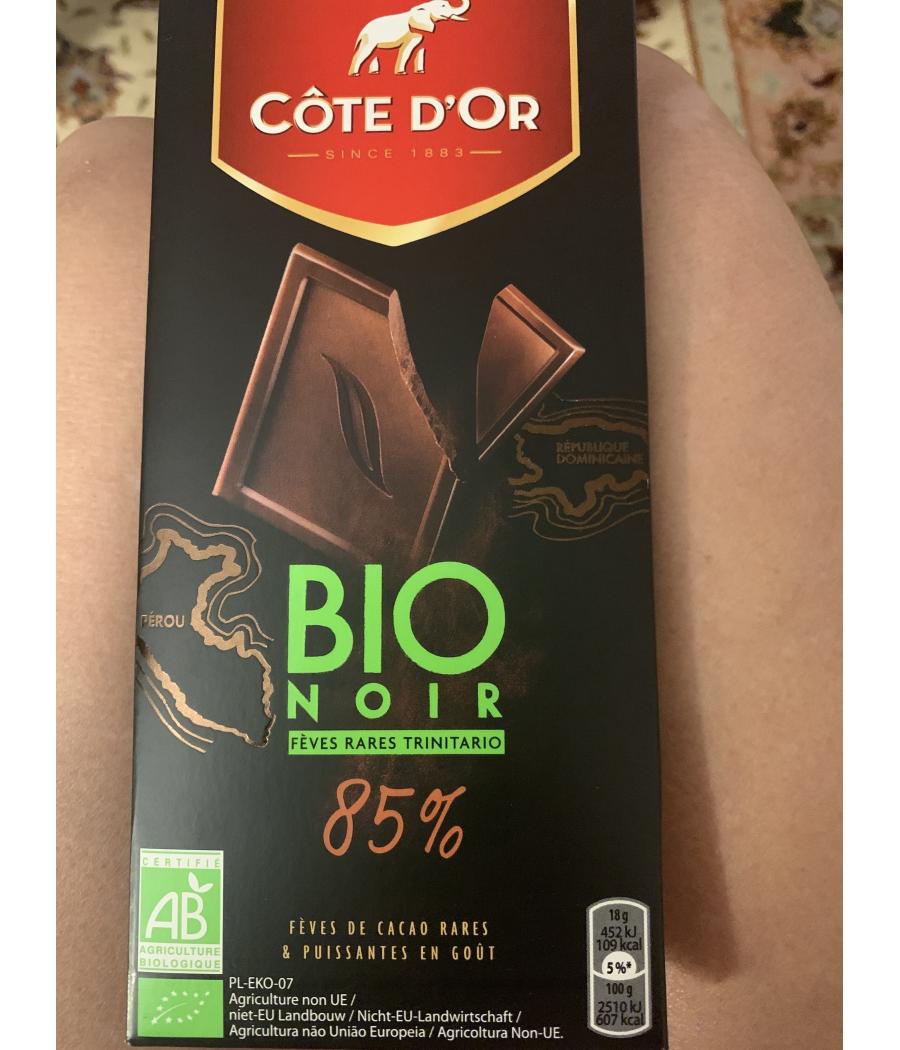 CHOCOLAT BIO NOIR 85% 90 G CHOCOLAT BIO NOIR 85% 90 G
