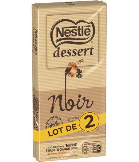 CHOCOLAT NESTLE DESSERT NOIR 2X205G 410 G