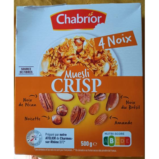MUESLI CRISP 4 NOIX 500 G