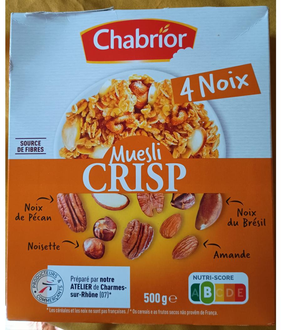 MUESLI CRISP 4 NOIX 500 G MUESLI CRISP 4 NOIX 500 G