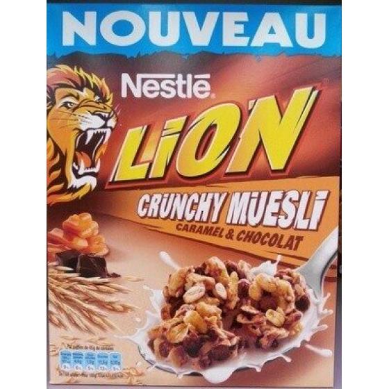 LION CRUNCHY MUESLI CARAMEL & CHOCOLAT 450 G